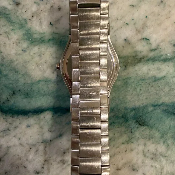 MOVADO Strato S-Steel Black Dial Diamond Bezel Men's Watch SKU: 605610